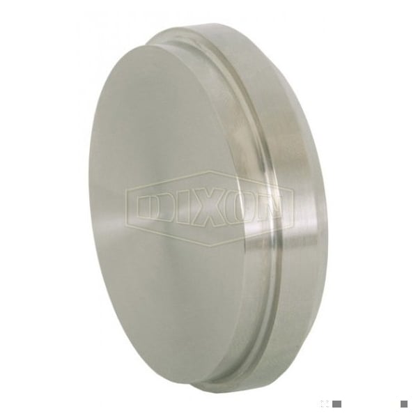 Solid End Cap, Fitting/Connector Type: Cap, 3 in Nominal, Plain Beveled Seat, 304 SS, 3.437 in Dia,
